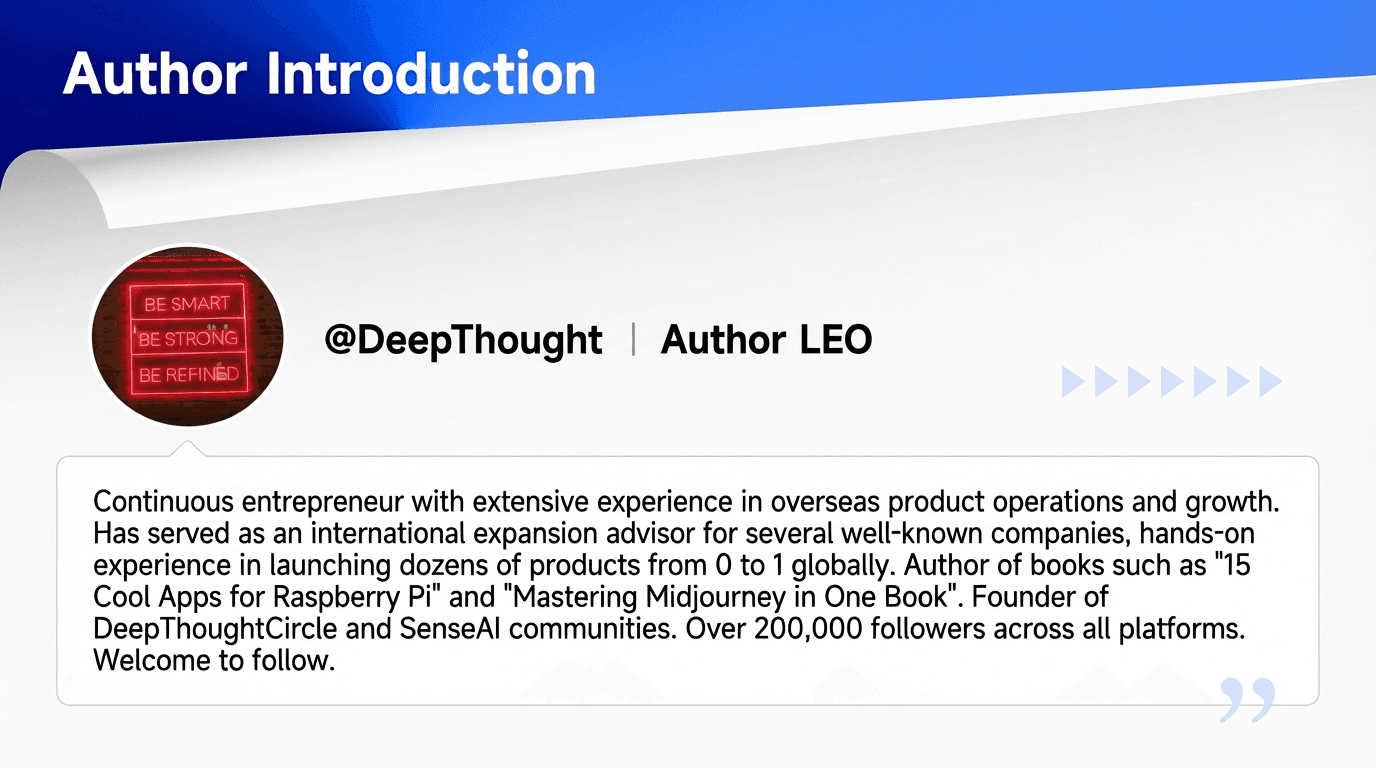 Author Leo DeepThought international expansion advisor and serial entrepreneur profile.
