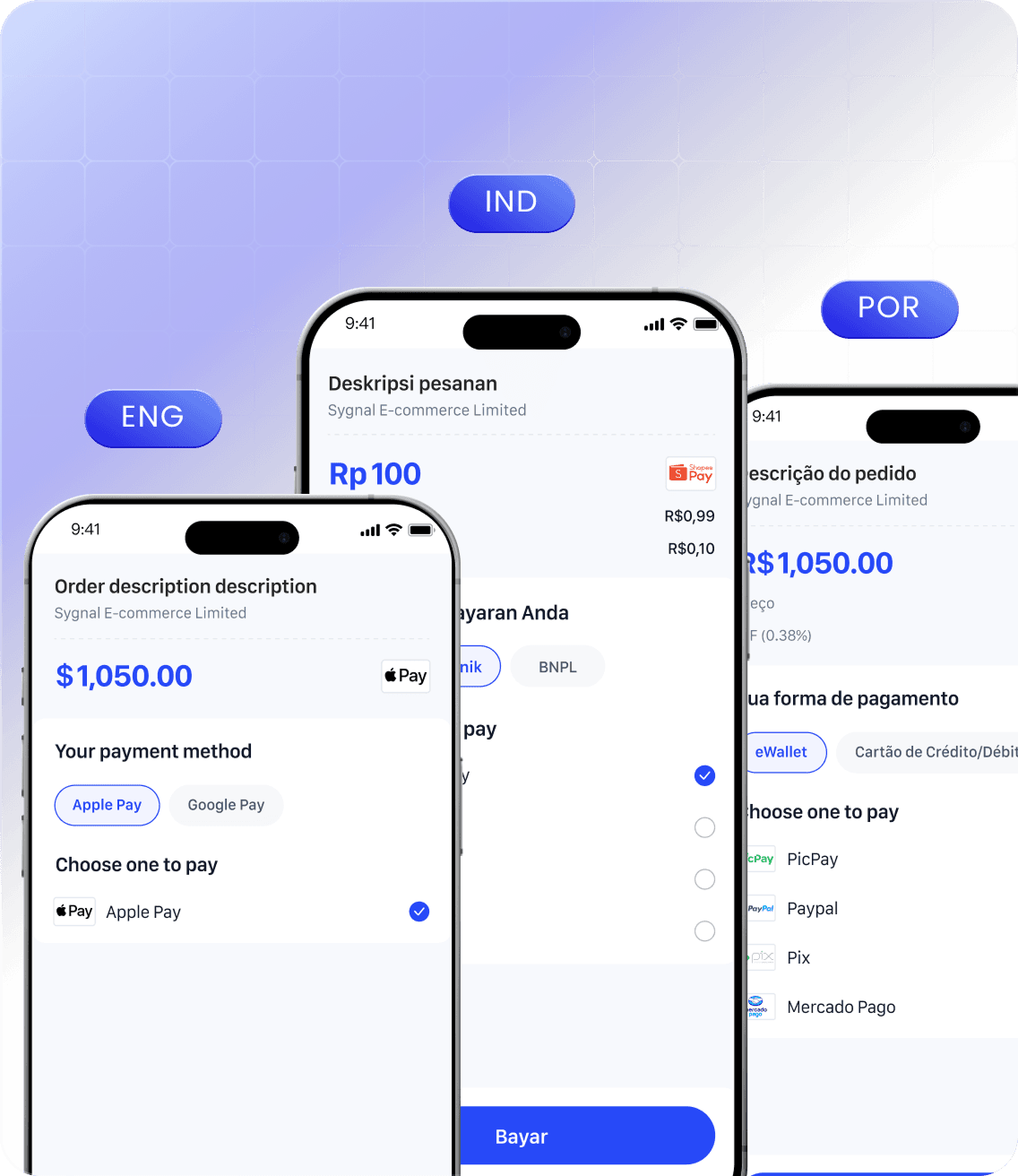 Waffo smart localized checkout automatically adapting language, currency, and payment methods across 162 regions