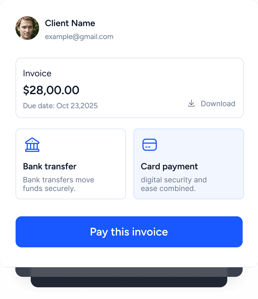 Invoice preview